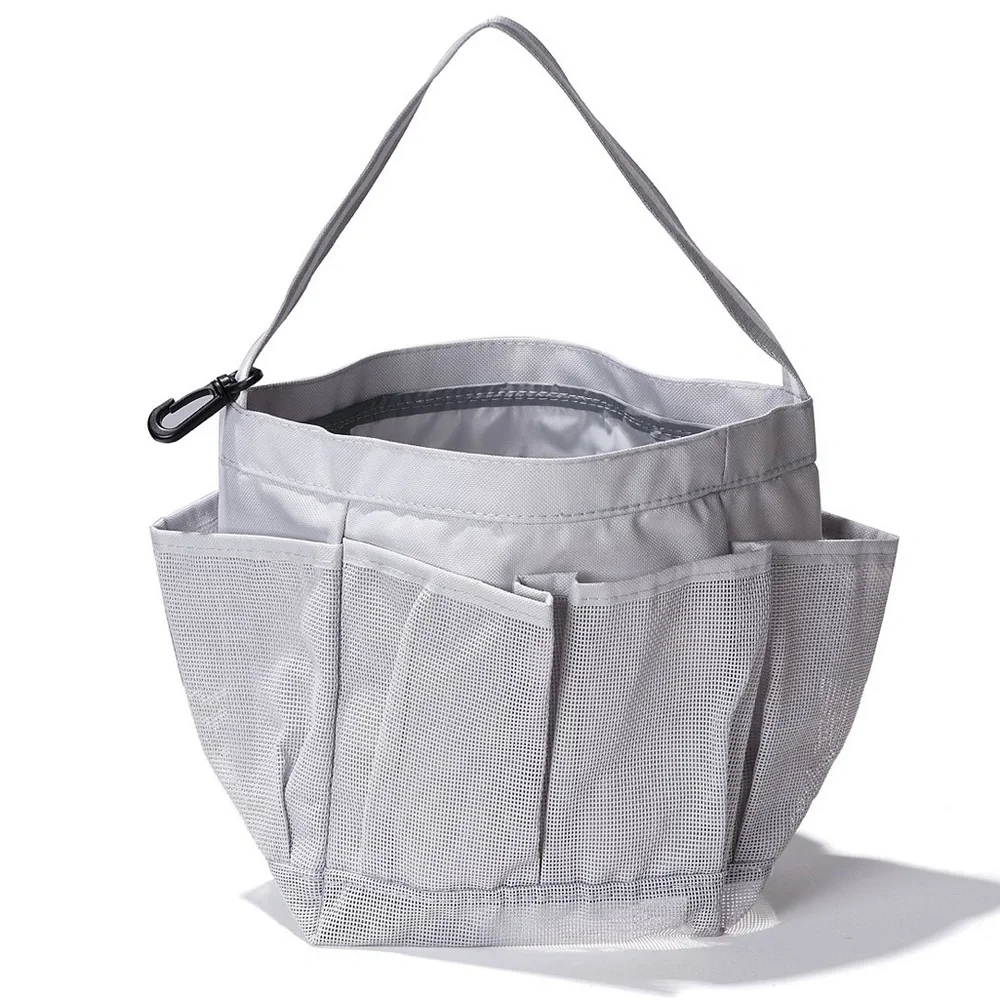 Simply Essential Mesh Shower Tote in Grey